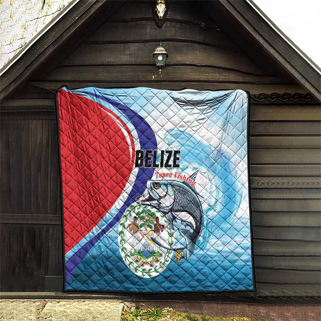 Belize Tarpon Fishing Quilt Belize Where the Silver King Reigns - Wonder Print Shop