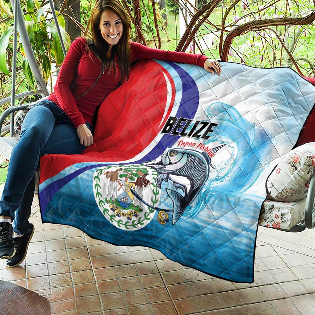 Belize Tarpon Fishing Quilt Belize Where the Silver King Reigns - Wonder Print Shop