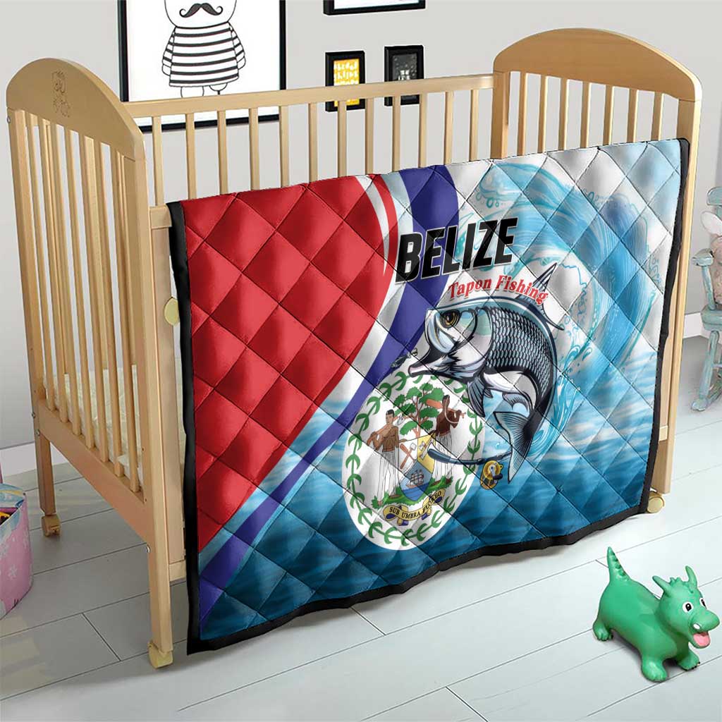 Belize Tarpon Fishing Quilt Belize Where the Silver King Reigns - Wonder Print Shop