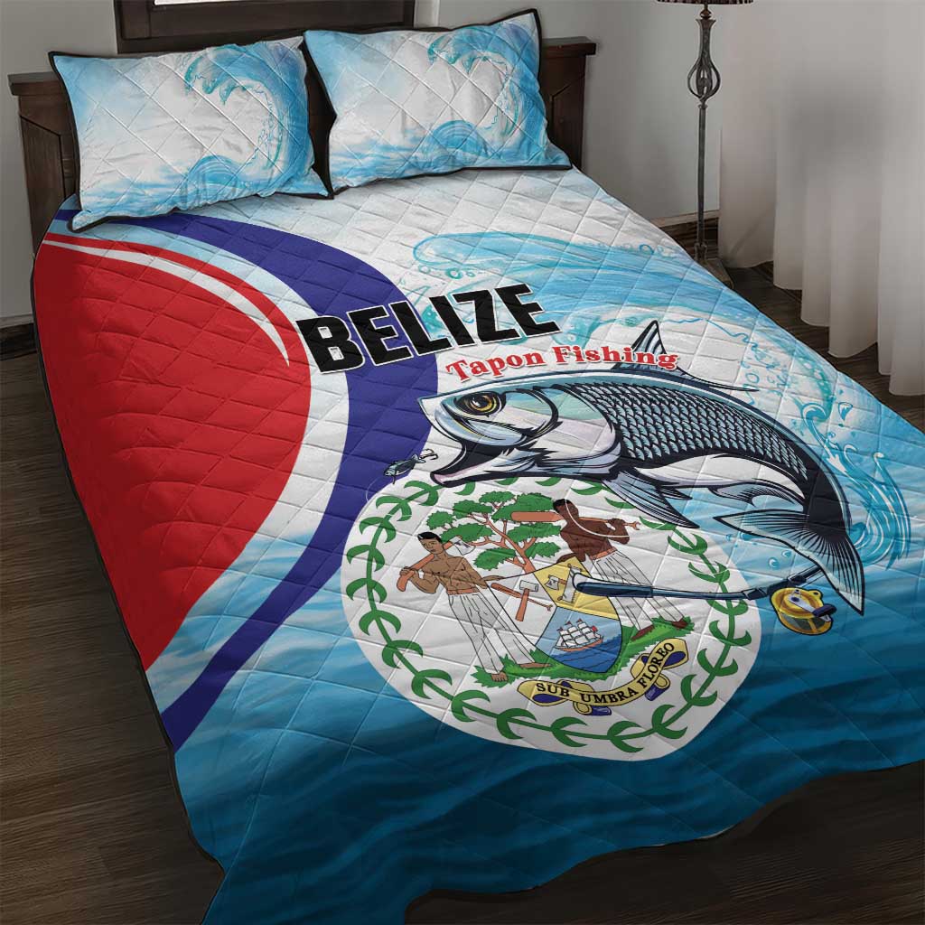 Belize Tarpon Fishing Quilt Bed Set Belize Where the Silver King Reigns - Wonder Print Shop