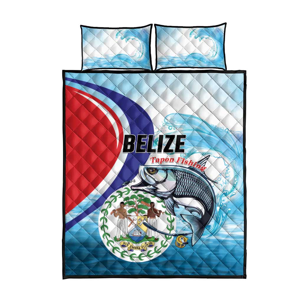 Belize Tarpon Fishing Quilt Bed Set Belize Where the Silver King Reigns - Wonder Print Shop