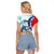 Personalized Belize Tarpon Fishing Raglan Cropped T Shirt Belize Where the Silver King Reigns - Wonder Print Shop