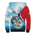 Personalized Belize Tarpon Fishing Sherpa Hoodie Belize Where the Silver King Reigns - Wonder Print Shop