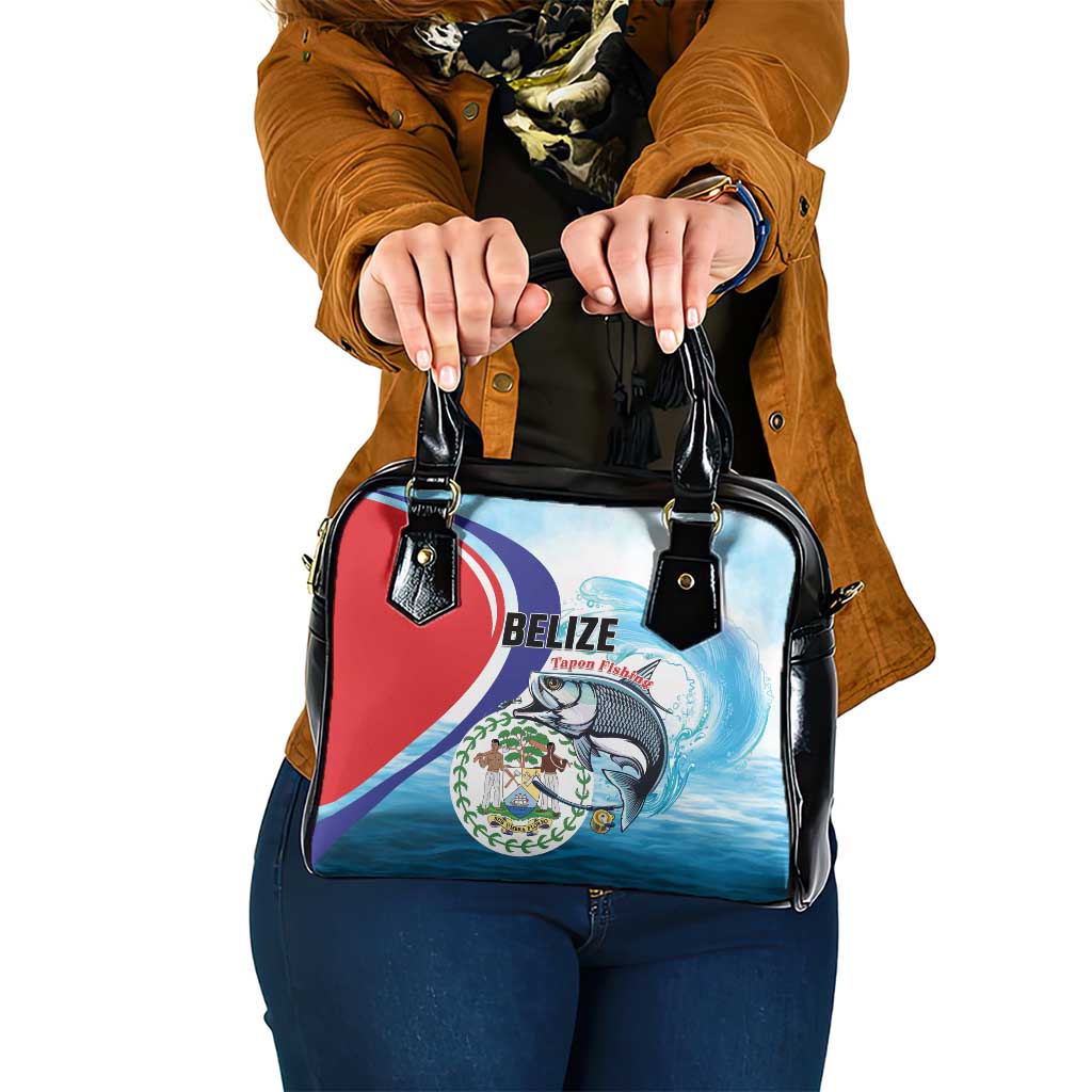 Belize Tarpon Fishing Shoulder Handbag Belize Where the Silver King Reigns - Wonder Print Shop