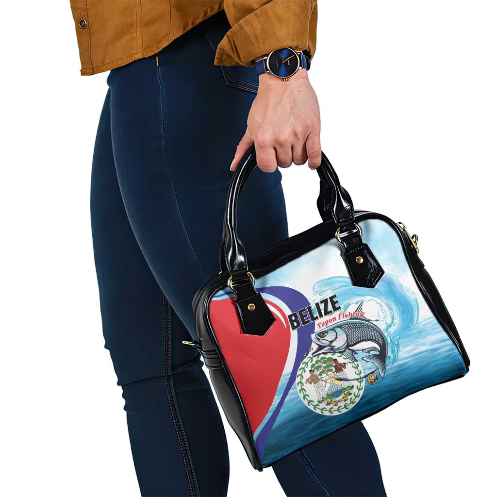 Belize Tarpon Fishing Shoulder Handbag Belize Where the Silver King Reigns - Wonder Print Shop