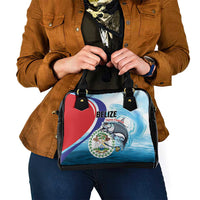 Belize Tarpon Fishing Shoulder Handbag Belize Where the Silver King Reigns - Wonder Print Shop