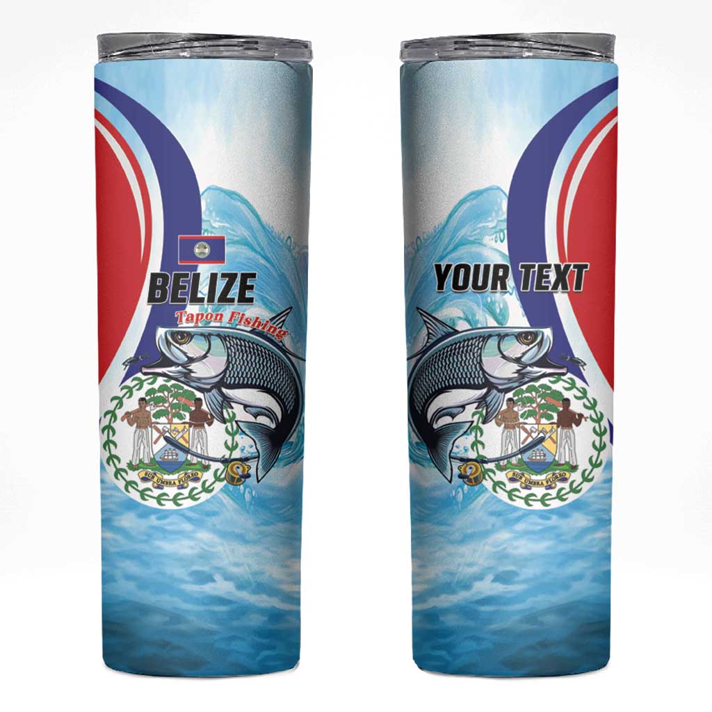 Personalized Belize Tarpon Fishing Skinny Tumbler Belize Where the Silver King Reigns - Wonder Print Shop