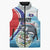 Personalized Belize Tarpon Fishing Sleeveless Puffer Jacket Belize Where the Silver King Reigns - Wonder Print Shop