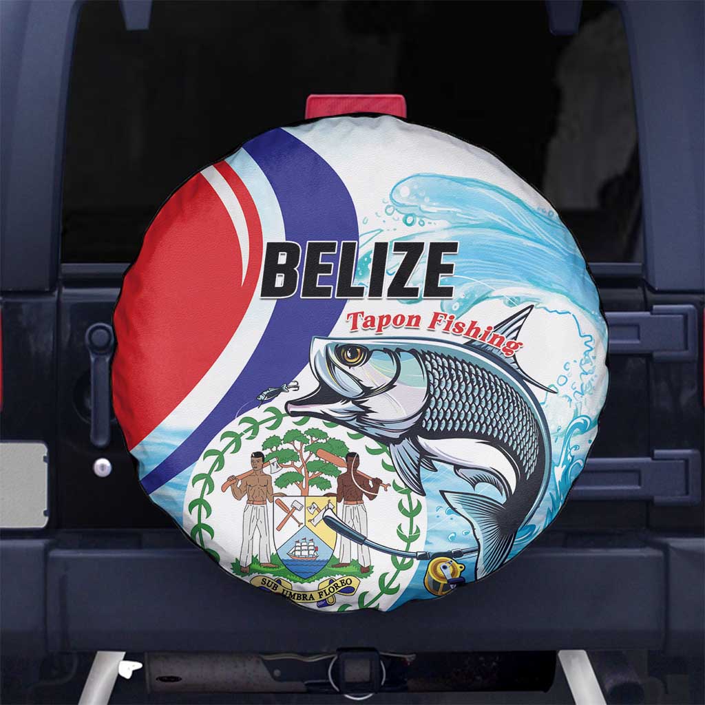 Belize Tarpon Fishing Spare Tire Cover Belize Where the Silver King Reigns - Wonder Print Shop
