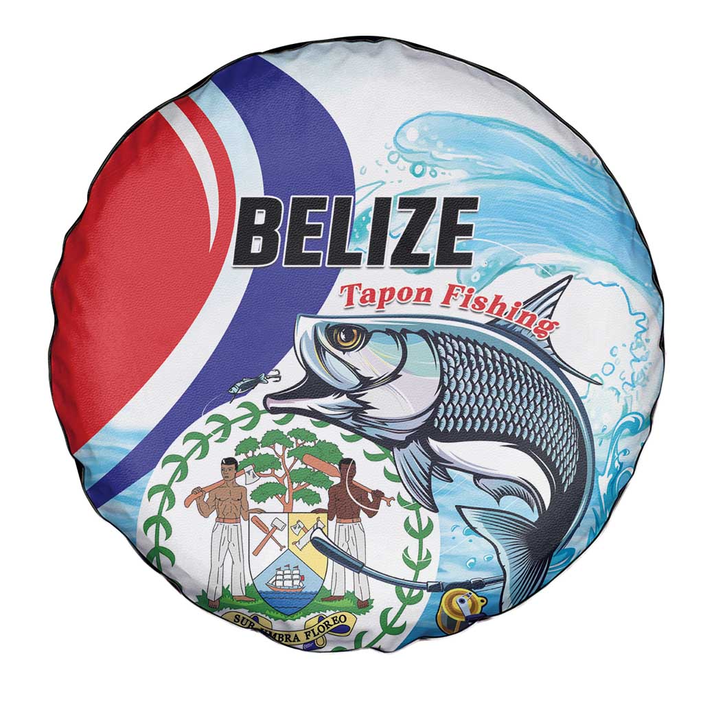 Belize Tarpon Fishing Spare Tire Cover Belize Where the Silver King Reigns - Wonder Print Shop
