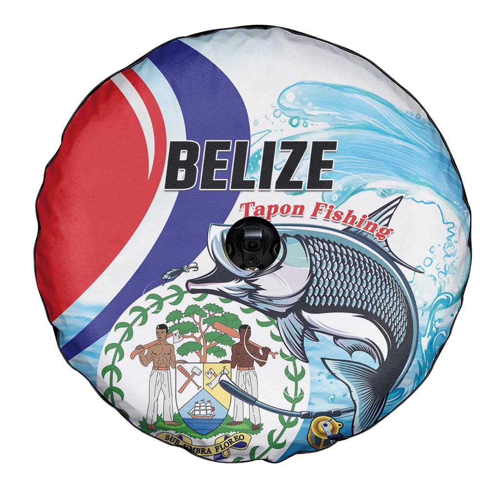Belize Tarpon Fishing Spare Tire Cover Belize Where the Silver King Reigns - Wonder Print Shop