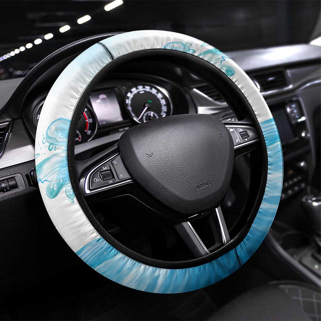 Belize Tarpon Fishing Steering Wheel Cover Belize Where the Silver King Reigns - Wonder Print Shop