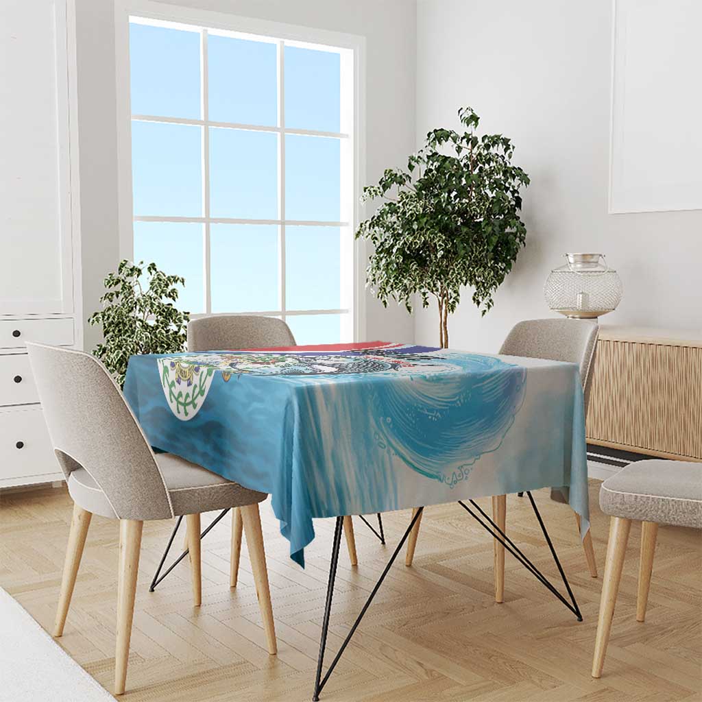 Belize Tarpon Fishing Tablecloth Belize Where the Silver King Reigns - Wonder Print Shop