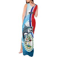 Personalized Belize Tarpon Fishing Tank Maxi Dress Belize Where the Silver King Reigns - Wonder Print Shop