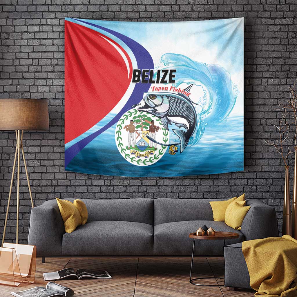 Belize Tarpon Fishing Tapestry Belize Where the Silver King Reigns - Wonder Print Shop