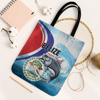 Belize Tarpon Fishing Tote Bag Belize Where the Silver King Reigns - Wonder Print Shop