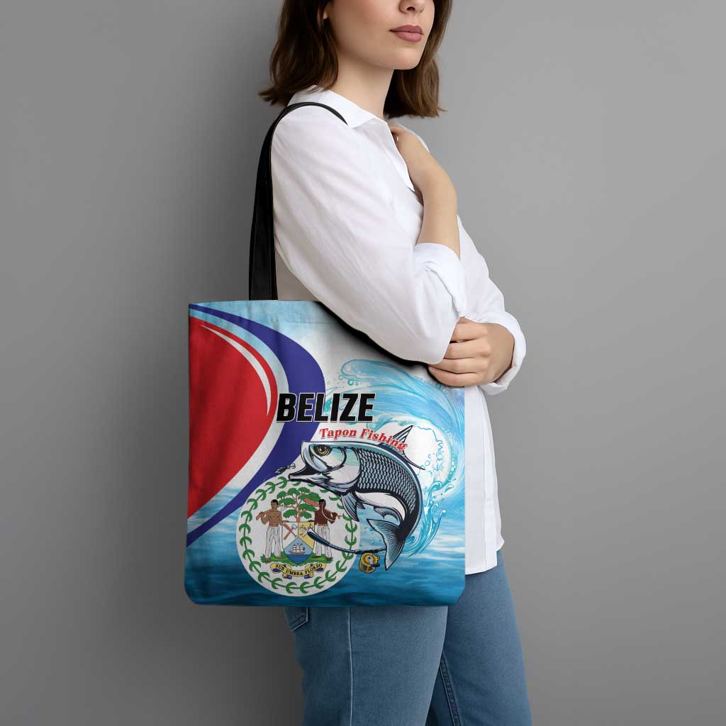 Belize Tarpon Fishing Tote Bag Belize Where the Silver King Reigns - Wonder Print Shop