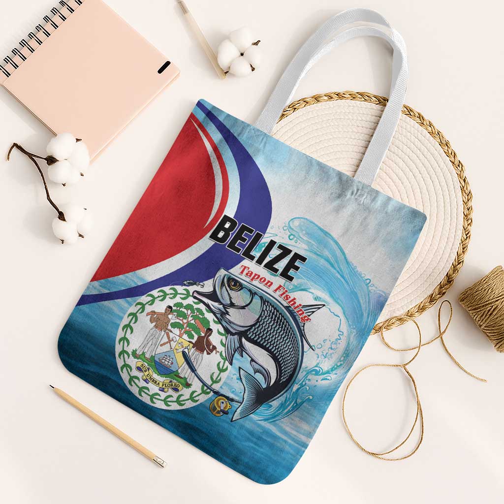 Belize Tarpon Fishing Tote Bag Belize Where the Silver King Reigns - Wonder Print Shop