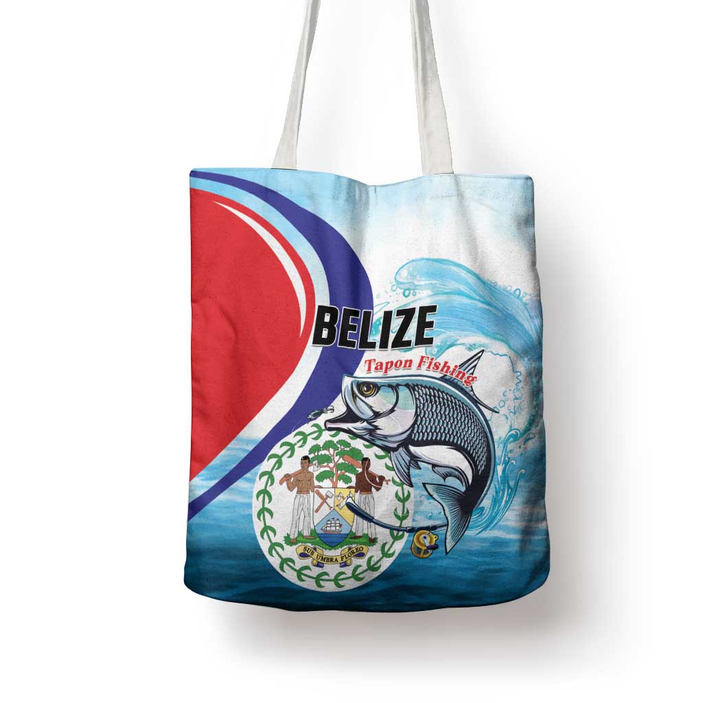 Belize Tarpon Fishing Tote Bag Belize Where the Silver King Reigns - Wonder Print Shop