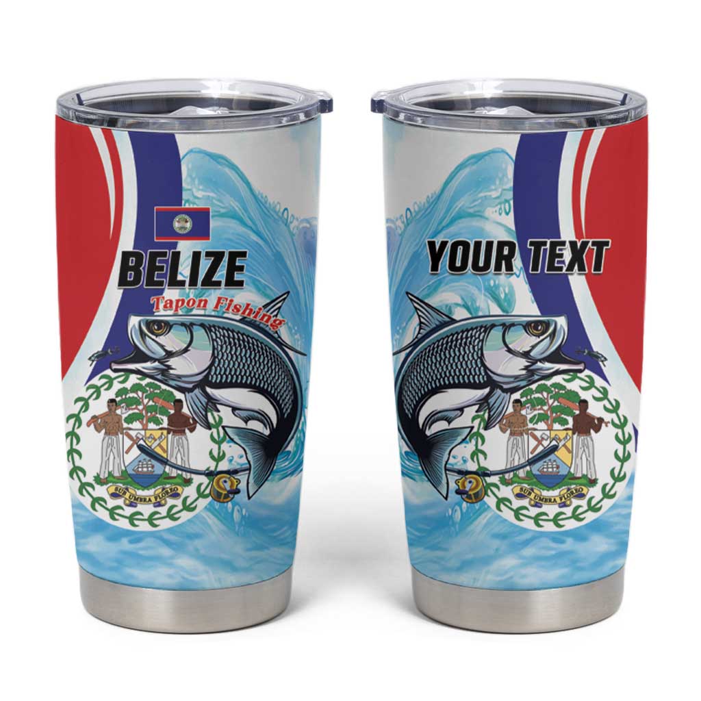 Personalized Belize Tarpon Fishing Tumbler Cup Belize Where the Silver King Reigns - Wonder Print Shop
