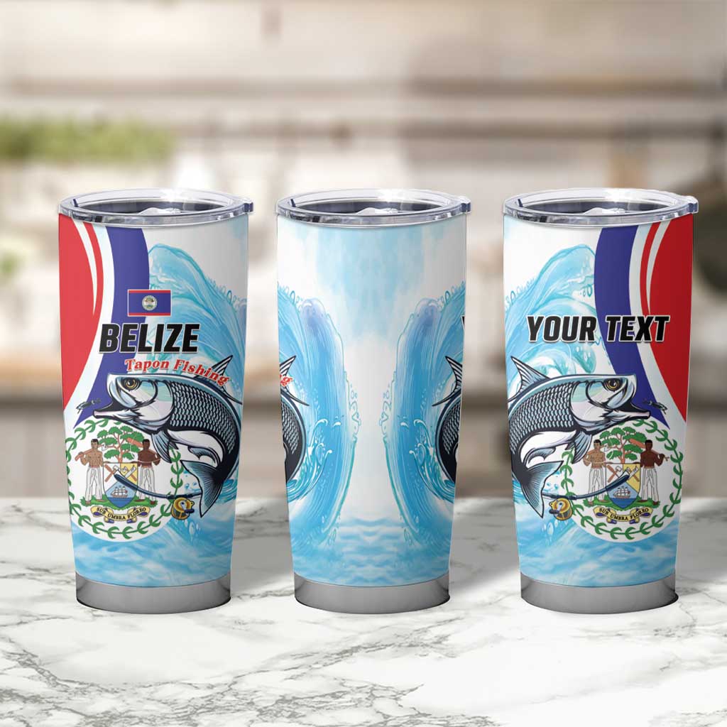 Personalized Belize Tarpon Fishing Tumbler Cup Belize Where the Silver King Reigns - Wonder Print Shop