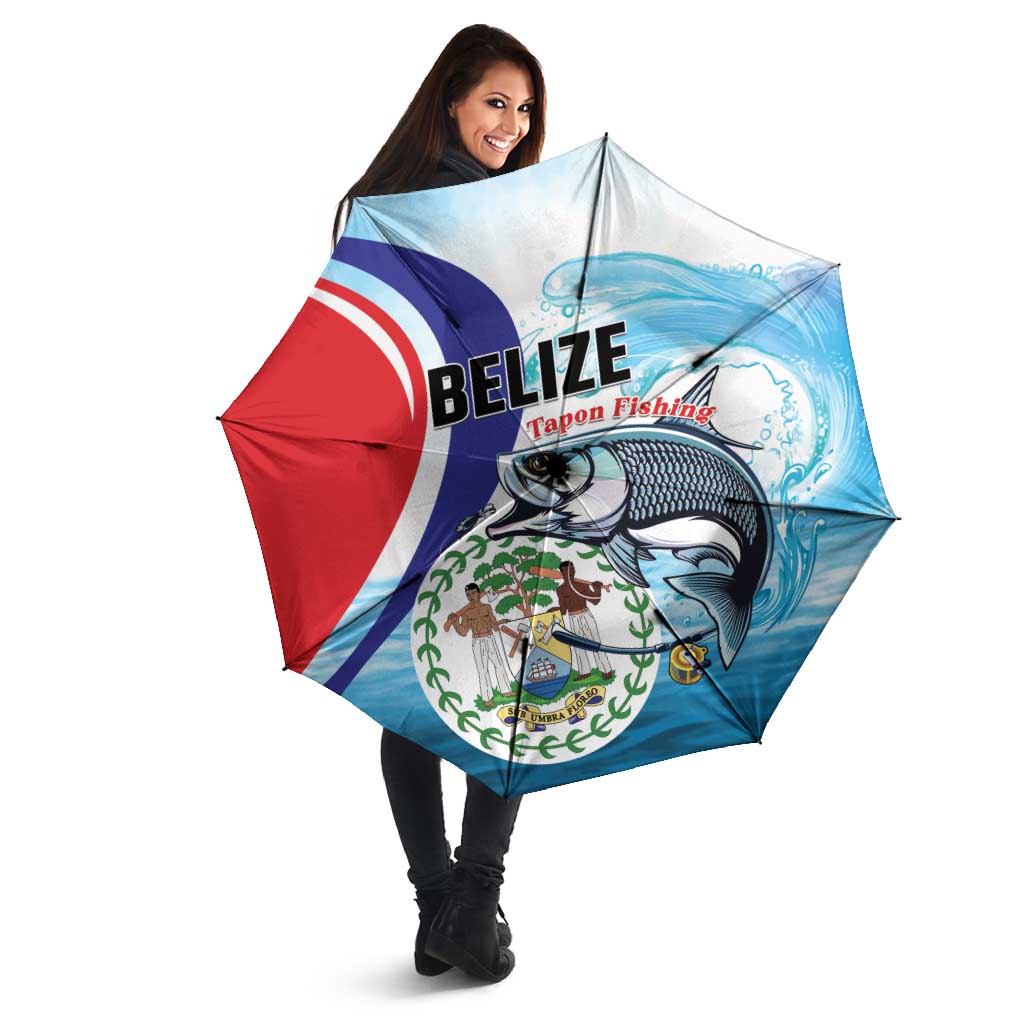 Belize Tarpon Fishing Umbrella Belize Where the Silver King Reigns - Wonder Print Shop