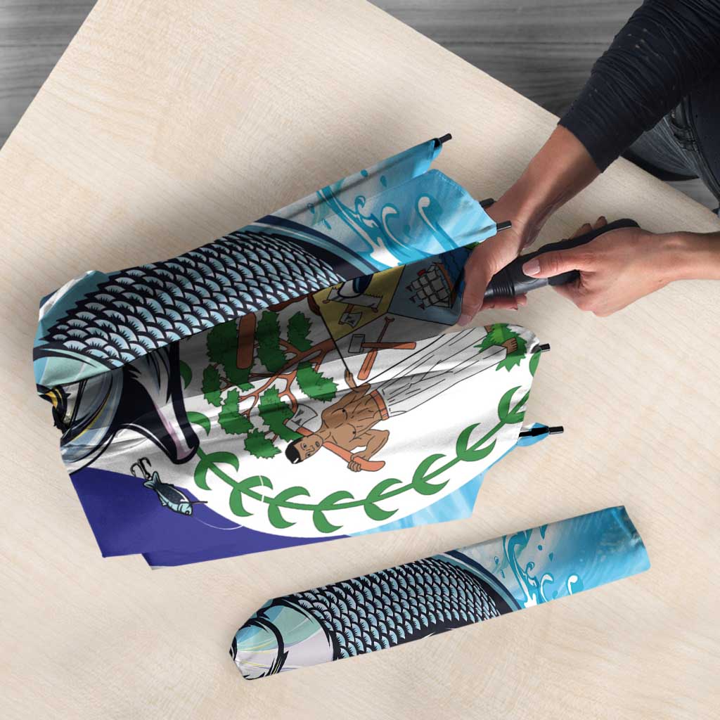 Belize Tarpon Fishing Umbrella Belize Where the Silver King Reigns - Wonder Print Shop