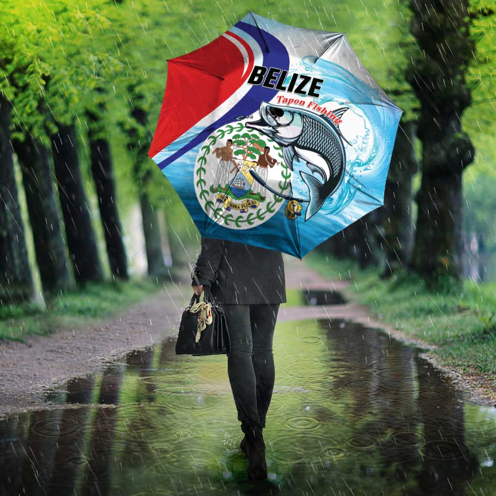 Belize Tarpon Fishing Umbrella Belize Where the Silver King Reigns - Wonder Print Shop