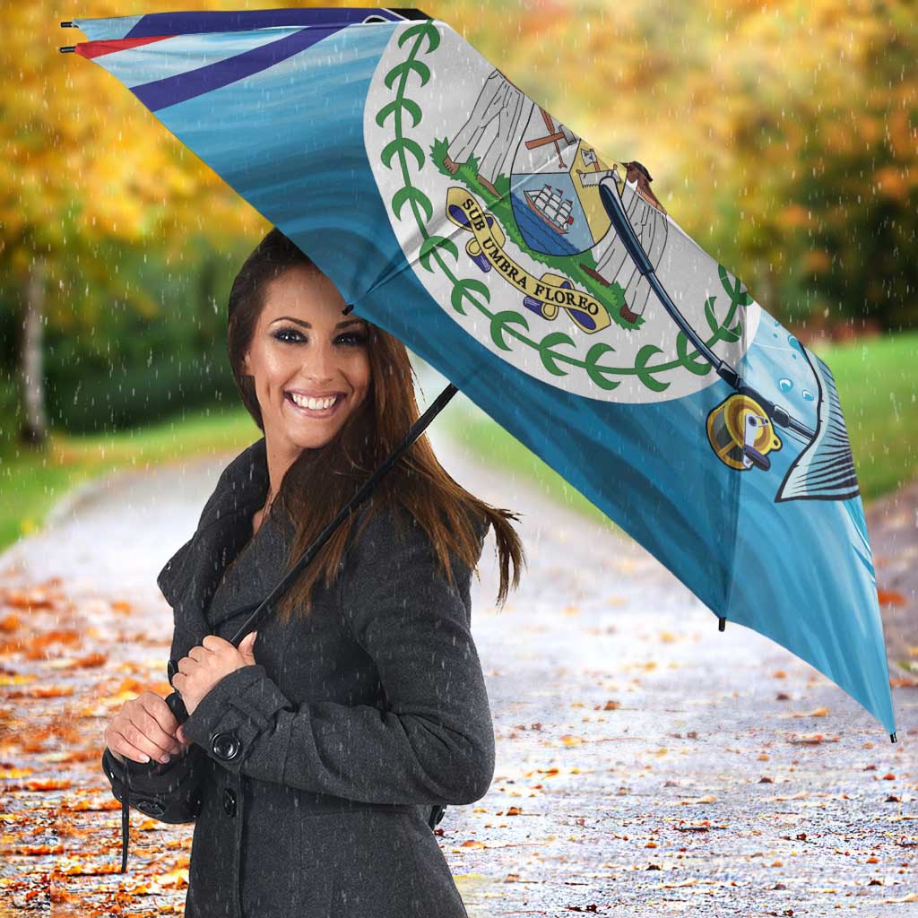 Belize Tarpon Fishing Umbrella Belize Where the Silver King Reigns - Wonder Print Shop