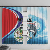 Belize Tarpon Fishing Window Curtain Belize Where the Silver King Reigns - Wonder Print Shop