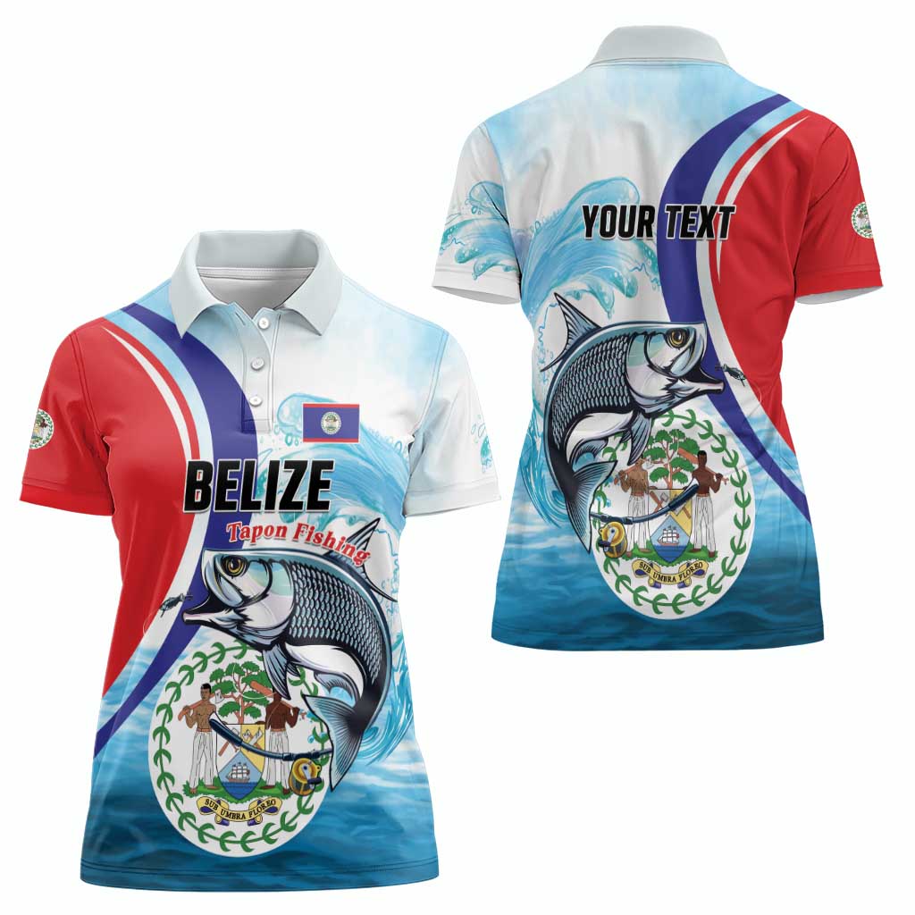 Personalized Belize Tarpon Fishing Women Polo Shirt Belize Where the Silver King Reigns - Wonder Print Shop