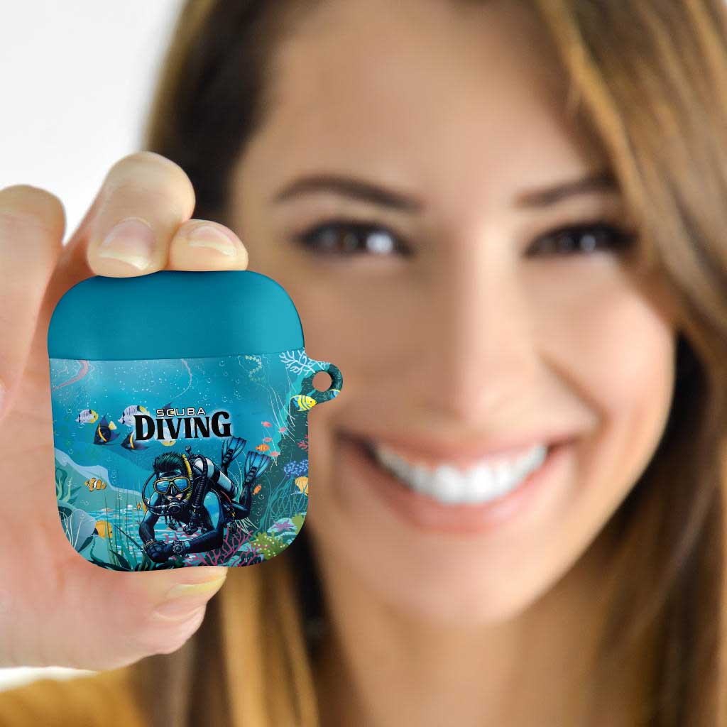 Scuba Diving AirPods Case Explore The Depths Discover Yourself - Wonder Print Shop