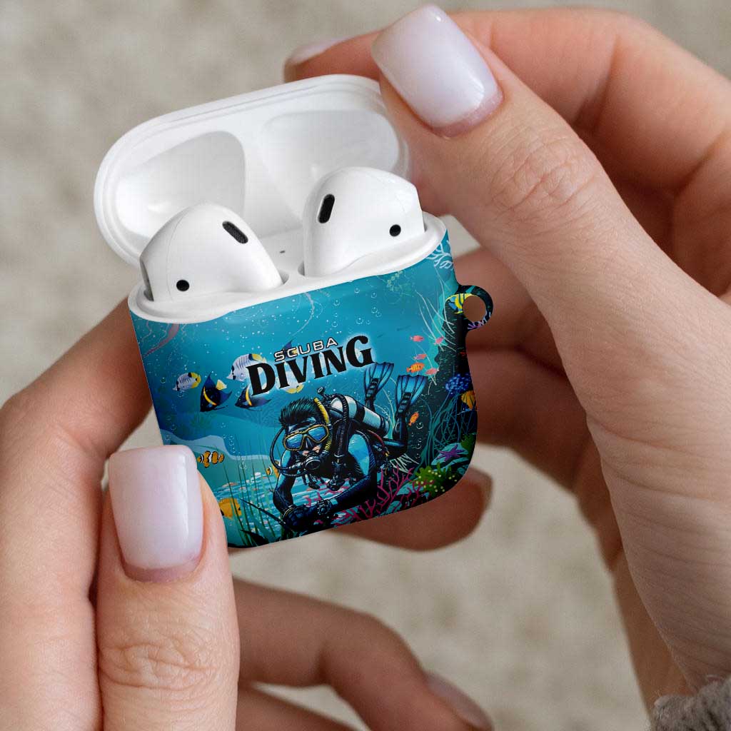 Scuba Diving AirPods Case Explore The Depths Discover Yourself - Wonder Print Shop