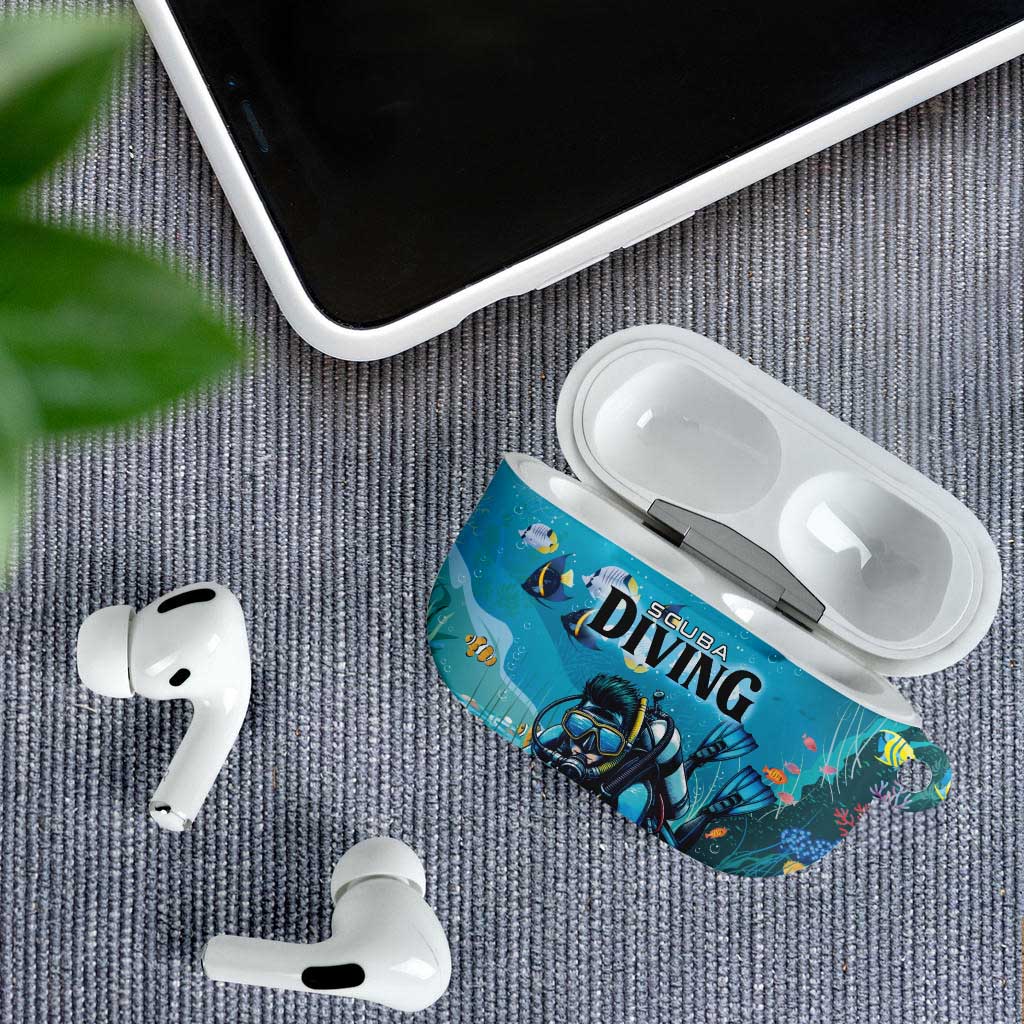 Scuba Diving AirPods Case Explore The Depths Discover Yourself - Wonder Print Shop