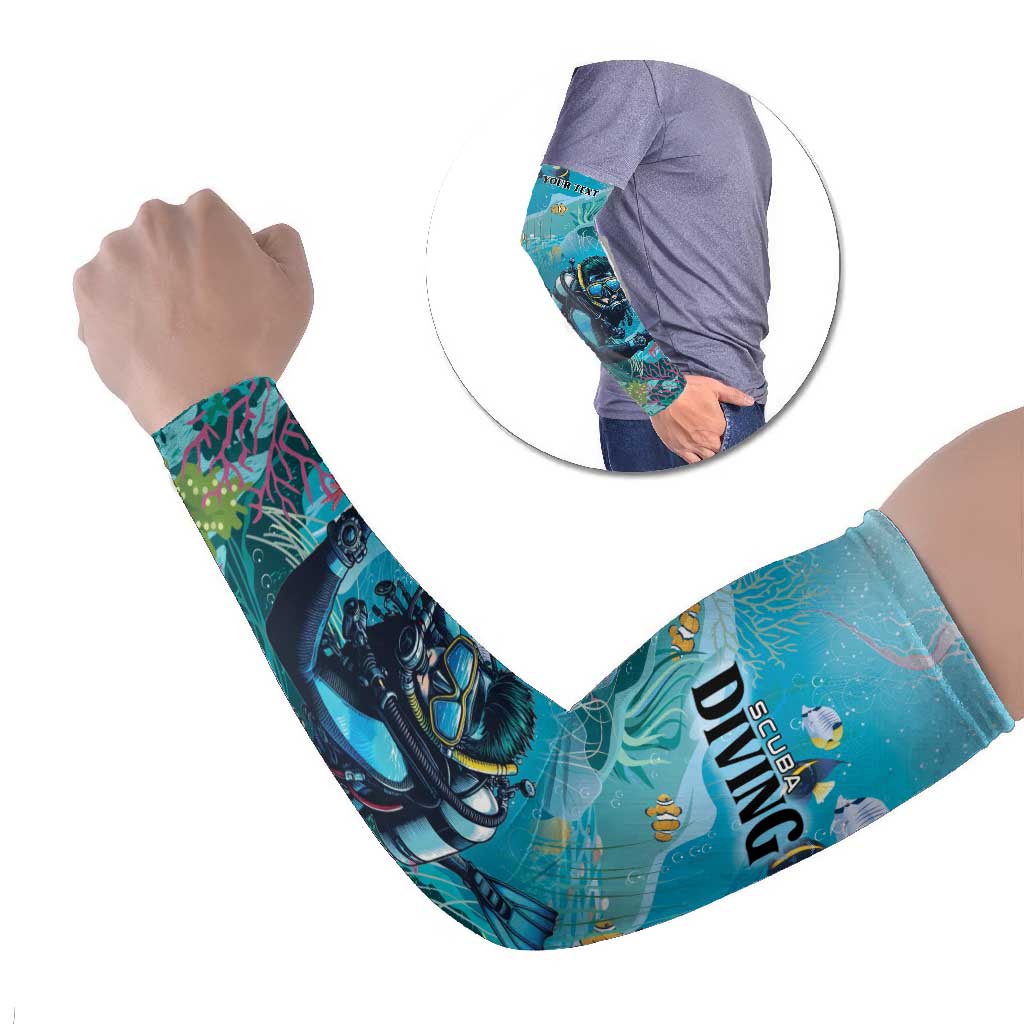 Scuba Diving Arm Sleeves Explore The Depths Discover Yourself - Wonder Print Shop