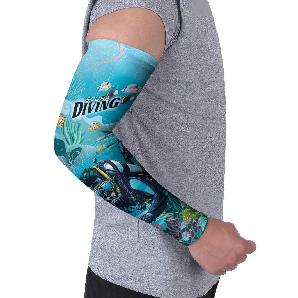 Scuba Diving Arm Sleeves Explore The Depths Discover Yourself - Wonder Print Shop