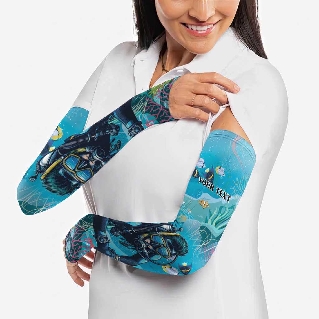 Scuba Diving Arm Sleeves Explore The Depths Discover Yourself - Wonder Print Shop