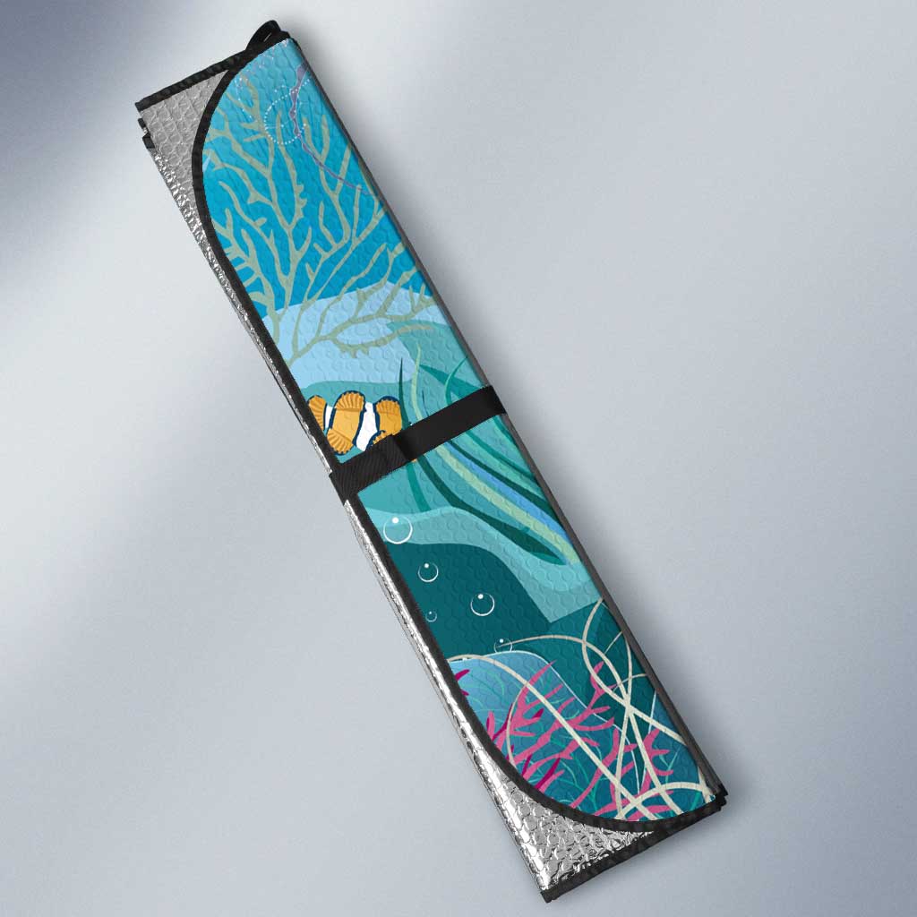 Scuba Diving Auto Sun Shade Explore The Depths Discover Yourself - Wonder Print Shop