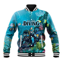 Personalized Scuba Diving Baseball Jacket Explore The Depths Discover Yourself - Wonder Print Shop