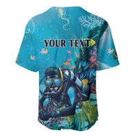 Personalized Scuba Diving Baseball Jersey Explore The Depths Discover Yourself - Wonder Print Shop