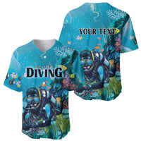 Personalized Scuba Diving Baseball Jersey Explore The Depths Discover Yourself - Wonder Print Shop