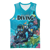 Personalized Scuba Diving Basketball Jersey Explore The Depths Discover Yourself - Wonder Print Shop