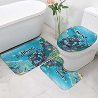 Scuba Diving Bathroom Set Explore The Depths Discover Yourself - Wonder Print Shop