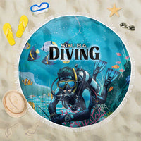 Scuba Diving Beach Blanket Explore The Depths Discover Yourself - Wonder Print Shop