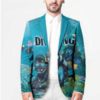 Personalized Scuba Diving Blazer Explore The Depths Discover Yourself - Wonder Print Shop