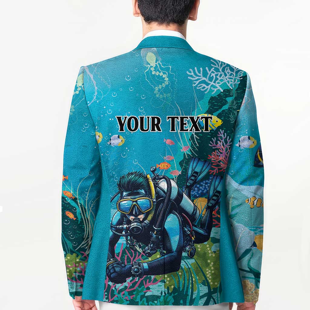 Personalized Scuba Diving Blazer Explore The Depths Discover Yourself - Wonder Print Shop