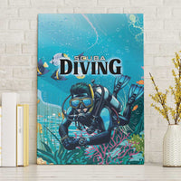 Scuba Diving Canvas Wall Art Explore The Depths Discover Yourself - Wonder Print Shop