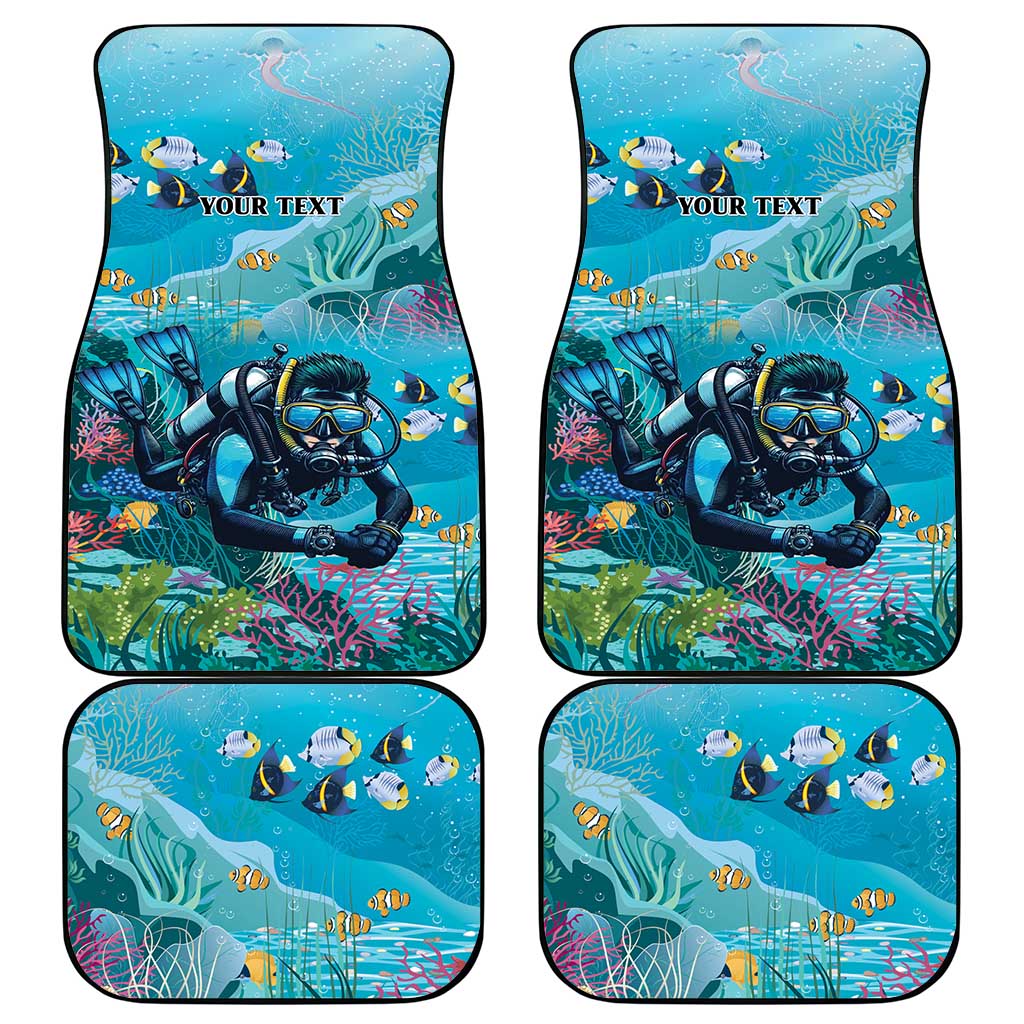 Scuba Diving Car Mats Explore The Depths Discover Yourself - Wonder Print Shop