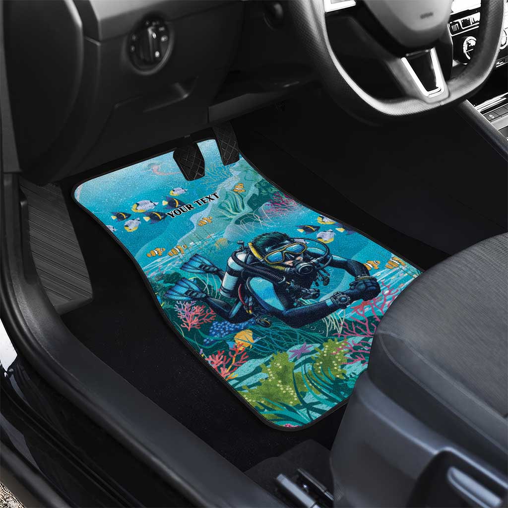 Scuba Diving Car Mats Explore The Depths Discover Yourself - Wonder Print Shop