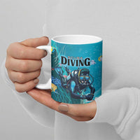 Personalized Scuba Diving Ceramic Mug Explore The Depths Discover Yourself - Wonder Print Shop